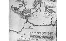 E50 - 1781 Canizares Map of San Francisco Bay