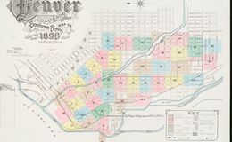 Denver Sanborn Fire Insurance Map Index Sheet 1890