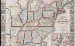 Phelps National Map of  the United States 1848