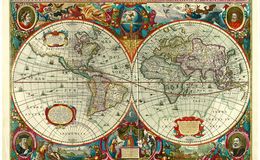 E205 - The World by Hondius - 1630 - M5860