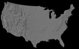 Landforms of the Conterminous United States - A Digital Shaded-Relief Portrayal