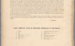 E98 - Text: (Continues) Introduction. Carte composant l'atlas de geographie commercile ...