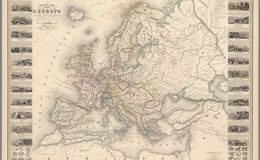 E98 - Pl. 2. Nouvelle carte illustree de l'Europe
