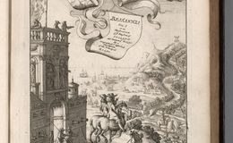 Britannia frontispiece by John Ogilby 1675
