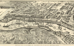 E65 - Birds-eye view of San Pedro Cal