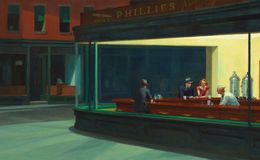 E264 - Nighthawks, Edward Hopper, 1942 - from Susan Anderson