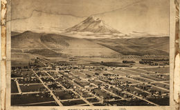 E65 - Yreka and Mt Shasta Siskiyou County California Looking South-East - 1884