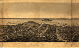 E65 - San Francisco from Russian Hill - Charles Gifford - 1862