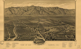 E65 - View of San Gabriel Cal